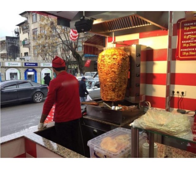 Gril de rotation automatique de machine de Shawarma à 2 brûleurs 24.000 BTU