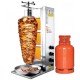 3 Burner MANUALLY Spinning Shawarma Machine Spinning Griller 35.000 BTU Tacos Al Pastor Machine