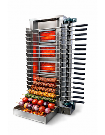 17 Spieß-Kebab-Maschine Adana Fleisch-Kebab-Kocher 17 Spieß-Kebab-Maschine Adana Fleisch-Kebab-Kocher