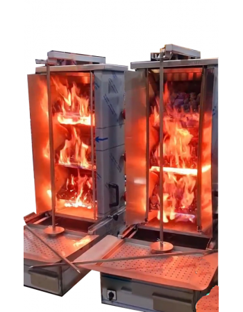 M077-K4 Charcoal Heated Shawarma Machine