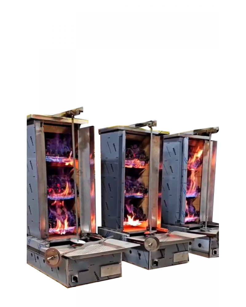 M077-K4 Charcoal Heated Shawarma Machine