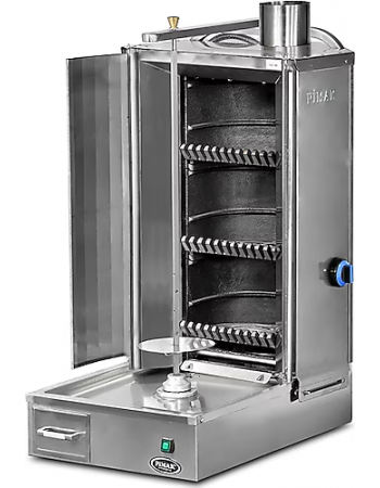Turco M077-K3 3-Burner Charcoal Shawarma Grill | Heavy-Duty Doner Kebab Machine
