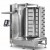TURCOBAZAAR Shawarma Robot Machine Automatic Doner Robot Automatic Shawarma Cutting Machine 14 Burners