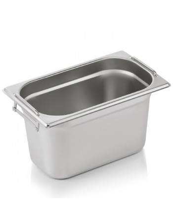 Stainless steel Gastronorm Pan with Handle GN1/4 Depth 150mm |  8146H