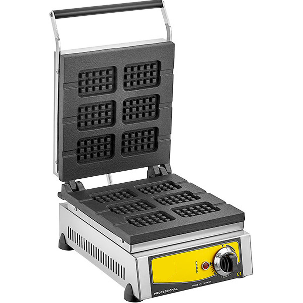 Commercial Stick Waffle Maker 6 STICKS 230V NonStick Waffle