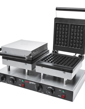 Double Square+Flower Model (21 cm Diameter) Wafel Machine Electric