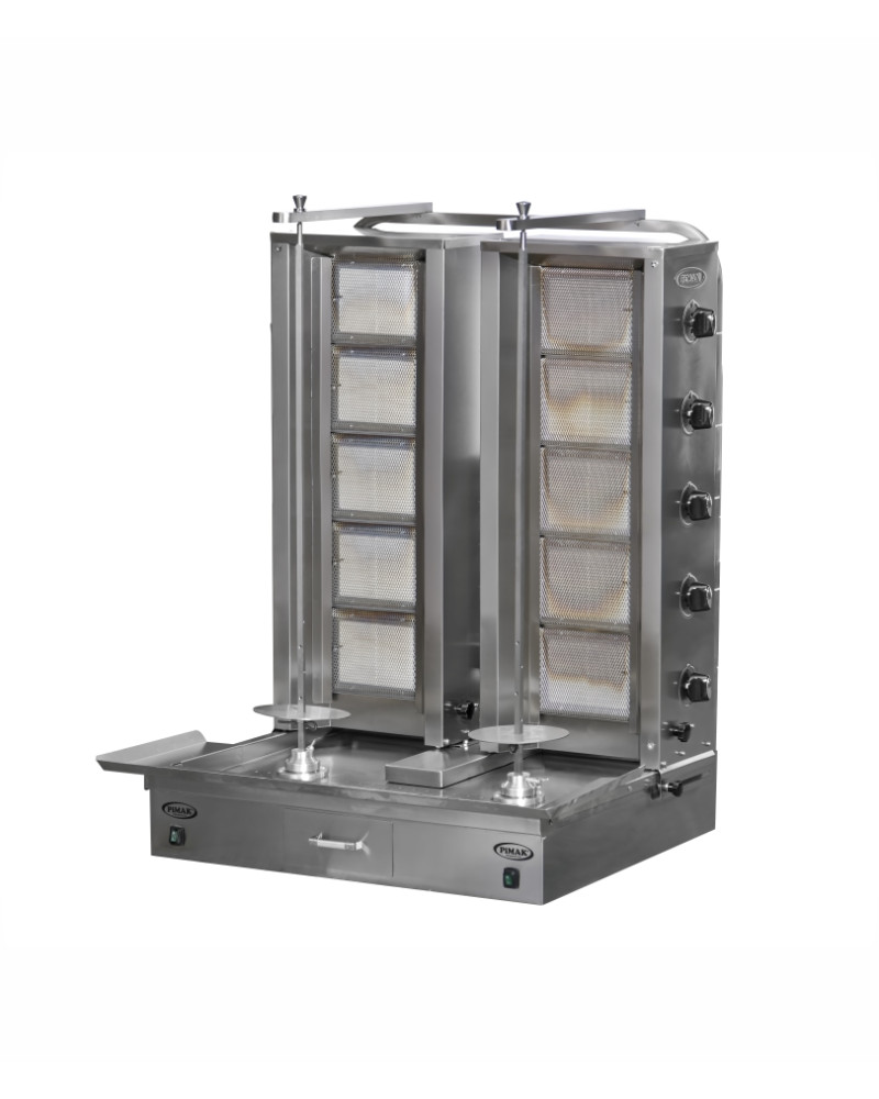 DO2/M77-5+5 Double Shawarma Machine with Bottom Motor DO2/M77-5+5 Double Shawarma Machine with Bottom Motor