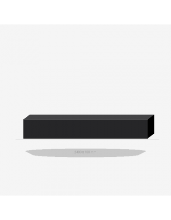 Floor plinth 2400*100 BLACK HG Floor plinth 2400*100 BLACK HG