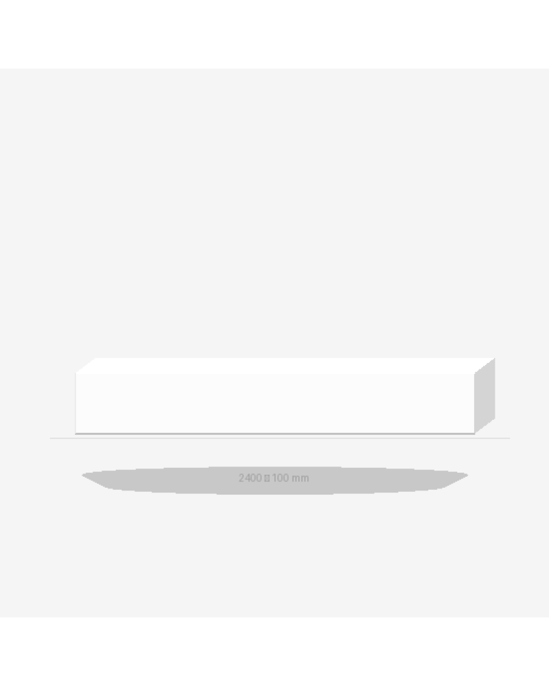 Floor plinth 2400*100 WHITE