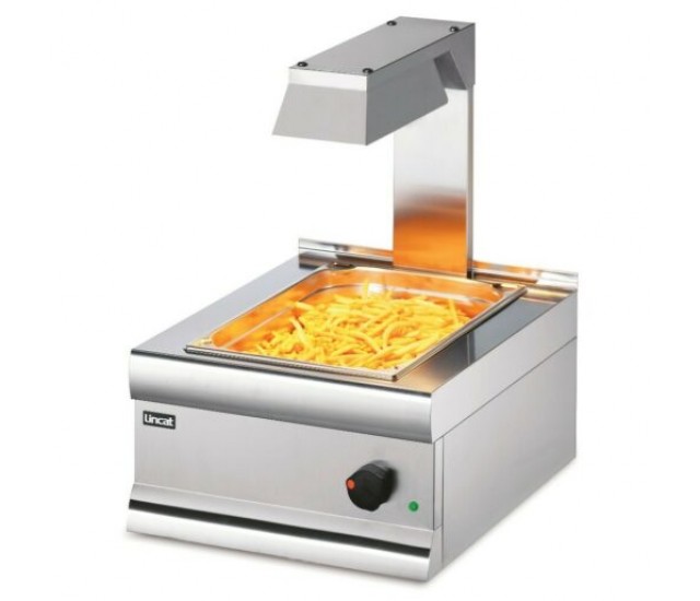 CS4/G - Lincat Silverlink 600 Electric Counter-top Chip Scuttle with Overhead Gantry - W 450 mm - 1.0 kW