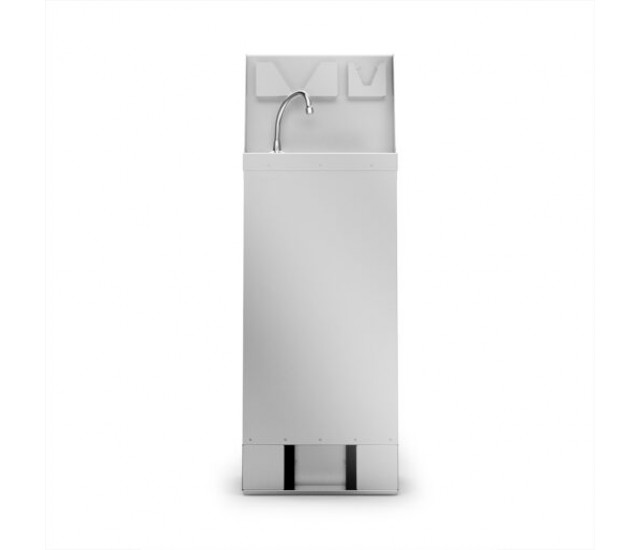F63/501 - IMC Mobile Hand Wash Station with Splashback, Soap & Paper Towel Holder - W 450mm - 3.0kW