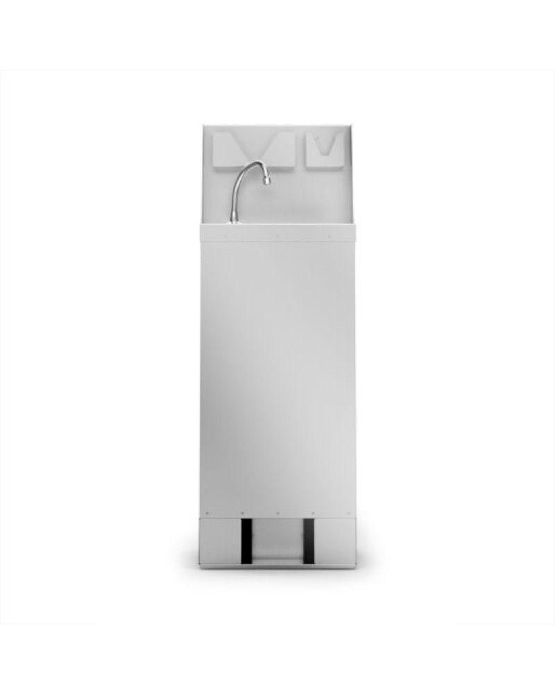F63/501 - IMC Mobile Hand Wash Station with Splashback, Soap & Paper Towel Holder - W 450mm - 3.0kW F63/501 - IMC Mobile Hand Wash Station with Splashback, Soap & Paper Towel Holder - W 450mm - 3.0kW
