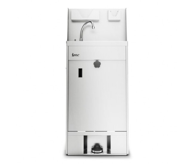 F63/502 - IMC IMClean High Capacity Mobile Hand Wash Station with Splashback, Soap & Paper Towel Holder - W 515mm - 3.0kW