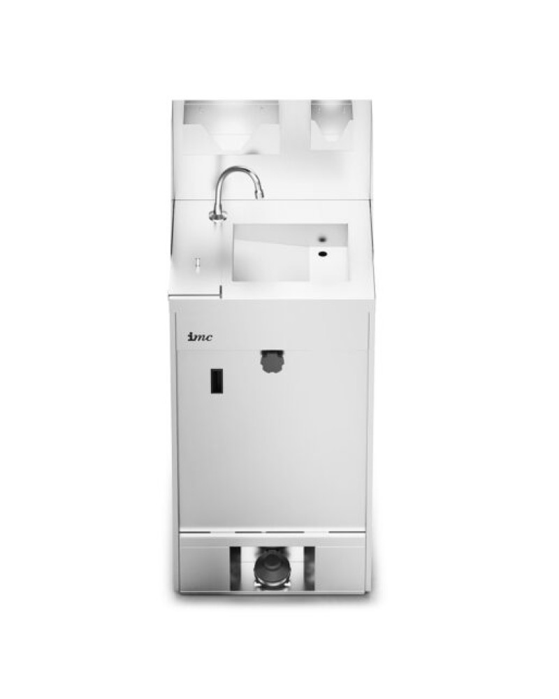 F63/502 - IMC IMClean High Capacity Mobile Hand Wash Station with Splashback, Soap & Paper Towel Holder - W 515mm - 3.0kW F63/502 - IMC IMClean High Capacity Mobile Hand Wash Station with Splashback, Soap & Paper Towel Holder - W 515mm - 3.0kW
