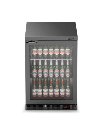 F77/150/B - IMC Mistral M60 Bottle Cooler [Front Load] - Glass Door - Black Painted Frame - H 900 mm - W 600 mm - 0.225 kW