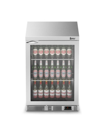 F77/150 - IMC Mistral M60 Bottle Cooler [Front Load] - Glass Door - Stainless Steel Frame - H 900 mm - W 600 mm - 0.225 kW