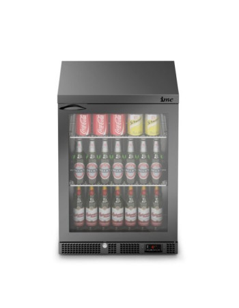 F77/151/B - IMC Mistral M60 Bottle Cooler [Front Load] - Glass Door - Black Painted Frame - H 850 mm - W 600 mm - 0.225 kW