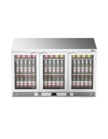 F77/352 - IMC Mistral M135 Bottle Cooler [Front Load] - Glass Door Door - Stainless Steel Frame - H 800 mm - W 1350 mm - 0.357 kW