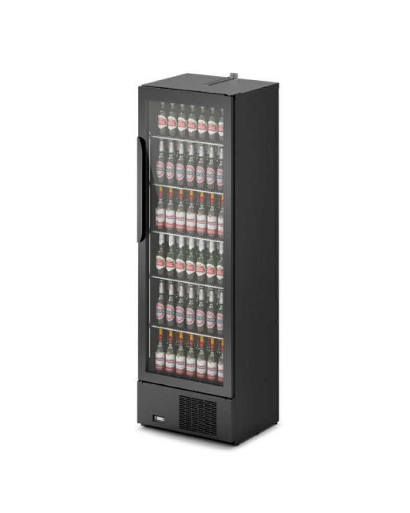F77/560/B - IMC Mistral TC60 Bottle Cooler [Front Load] - Glass Door - Black Painted Frame - H 1850 mm - W 600 mm - 0.759 kW