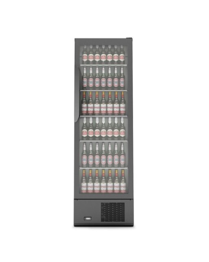 F77/560/B - IMC Mistral TC60 Bottle Cooler [Front Load] - Glass Door - Black Painted Frame - H 1850 mm - W 600 mm - 0.759 kW