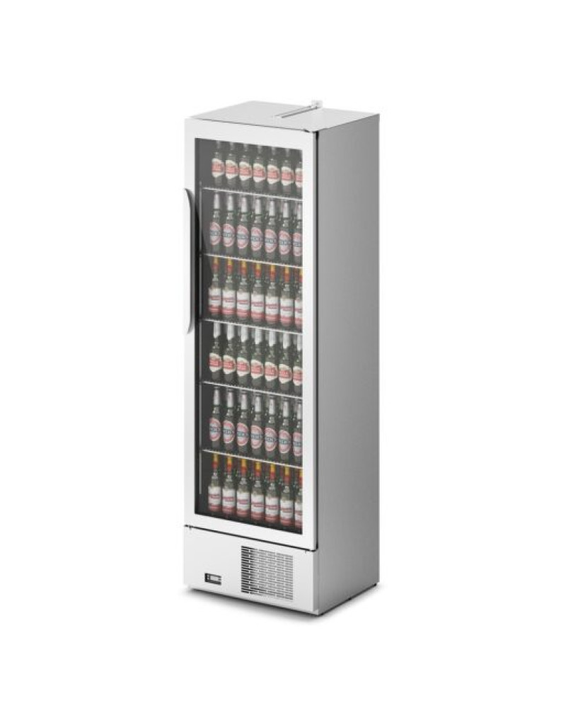 F77/560 - IMC Mistral TC60 Bottle Cooler [Front Load] - Glass Door - Stainless Steel Frame - H 1850 mm - W 600 mm - 0.759 kW