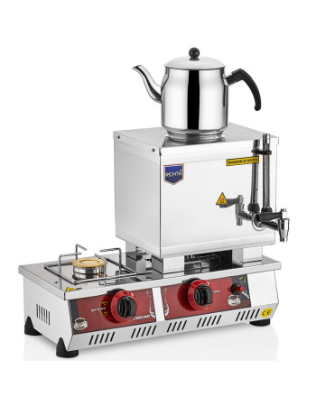 14L Single Pot Gas Tea Cooker with CE Certification | Commercial Stainless Steel Tea Urn for Outdoor Catering, Cafes & Restaurants | Energy-Efficient Gas-Powered Design 14L Single Pot Gas Tea Cooker with CE Certification | Commercial Stainless Steel Tea Urn for Outdoor Catering, Cafes & Restaurants | Energy-Efficient Gas-Powered Design