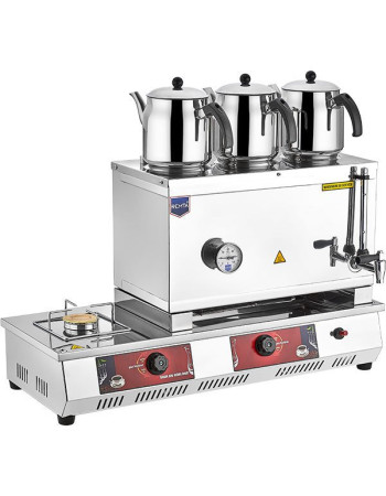 34L Single Pot Gas Tea Cooker with CE Certification | Commercial Stainless Steel Tea Urn for Outdoor Catering, Cafes & Restaurants | Energy-Efficient Gas-Powered Design 34L Single Pot Gas Tea Cooker with CE Certification | Commercial Stainless Steel Tea Urn for Outdoor Catering, Cafes & Restaurants | Energy-Efficient Gas-Powered Design