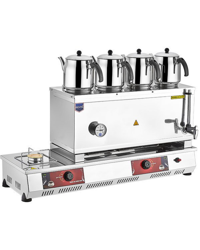 85 Model Gas (CE) Tea Cooker with Four Teapots 43 lt