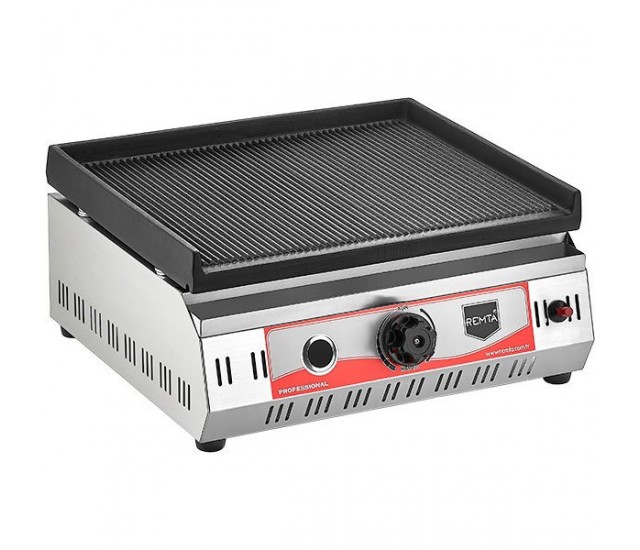 50 cm Full Ribbed cast iron commercial GAS grill griddle