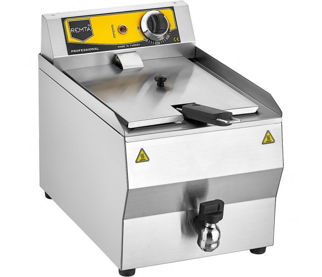 Deep Fryers 8 lt Oil Drain Tap Electric Fryer