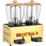 Elegance Double Sherbet & Ayran Cooler 20+20 lt (Goud) Elegance Double Sherbet & Ayran Cooler 20+20 lt (Goud)