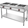 Gas Restaurant Cooker with 3 Legs and Base Shelf Gas Restaurant Cooker with 3 Legs and Base Shelf