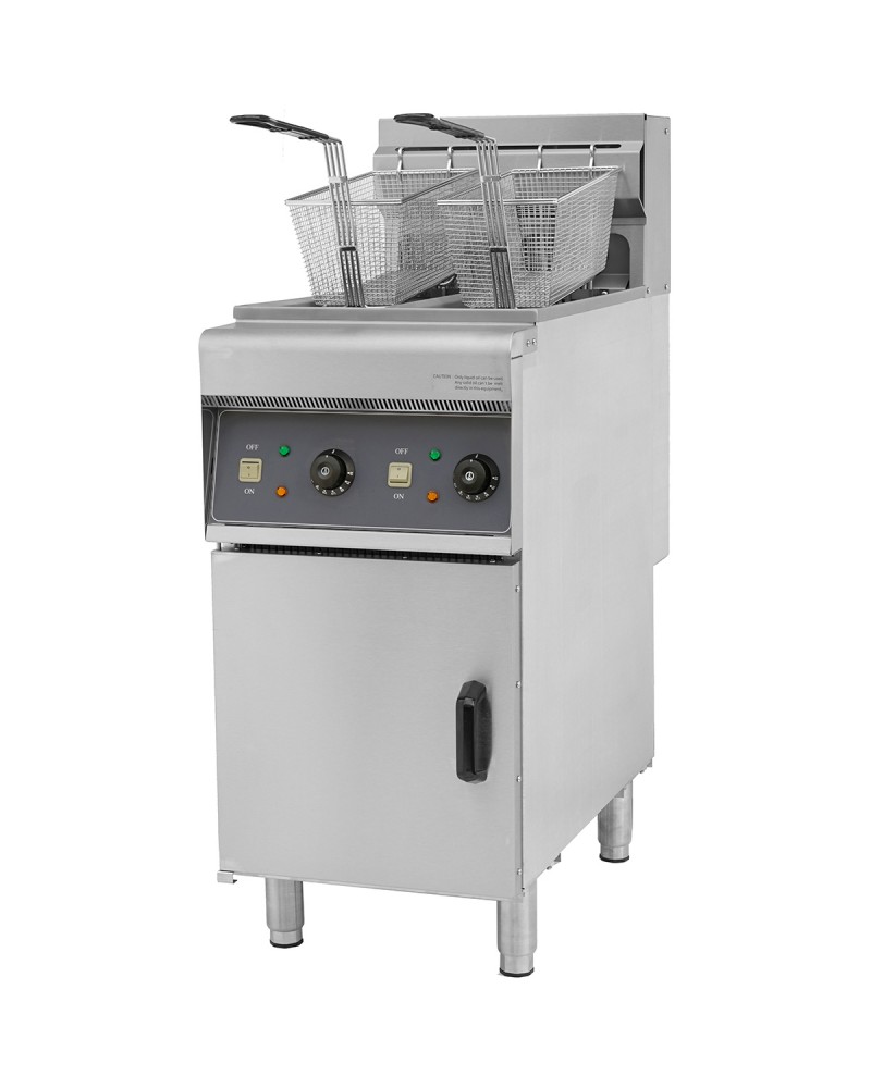 Twin Basket Professional Free standing Electric Fryer Twin tank 12kW 2x10 litres | TurcoBazaar DF10L2 Twin Basket Professional Free standing Electric Fryer Twin tank 12kW 2x10 litres | TurcoBazaar DF10L2