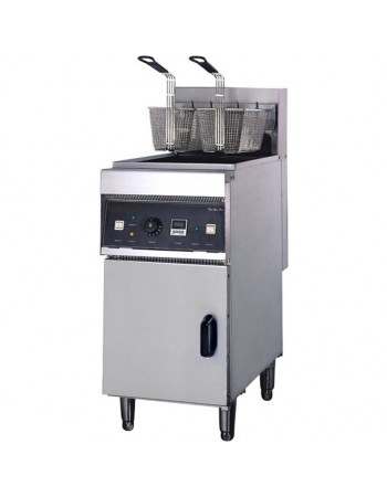 Twin Basket Professional Free standing Electric Fryer Single tank 18kW 28 litres | TurcoBazaar DF28L Twin Basket Professional Free standing Electric Fryer Single tank 18kW 28 litres | TurcoBazaar DF28L