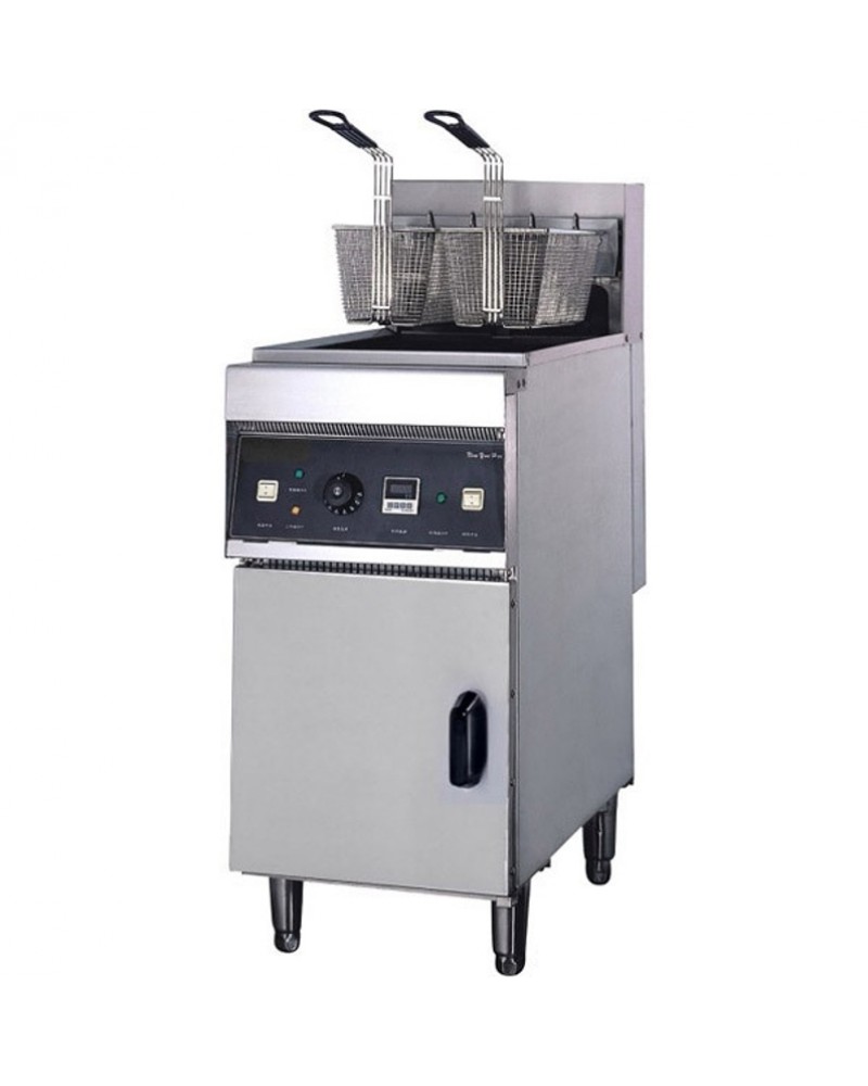 Twin Basket Professional Free standing Electric Fryer Single tank 18kW 28 litres | TurcoBazaar DF28L Twin Basket Professional Free standing Electric Fryer Single tank 18kW 28 litres | TurcoBazaar DF28L
