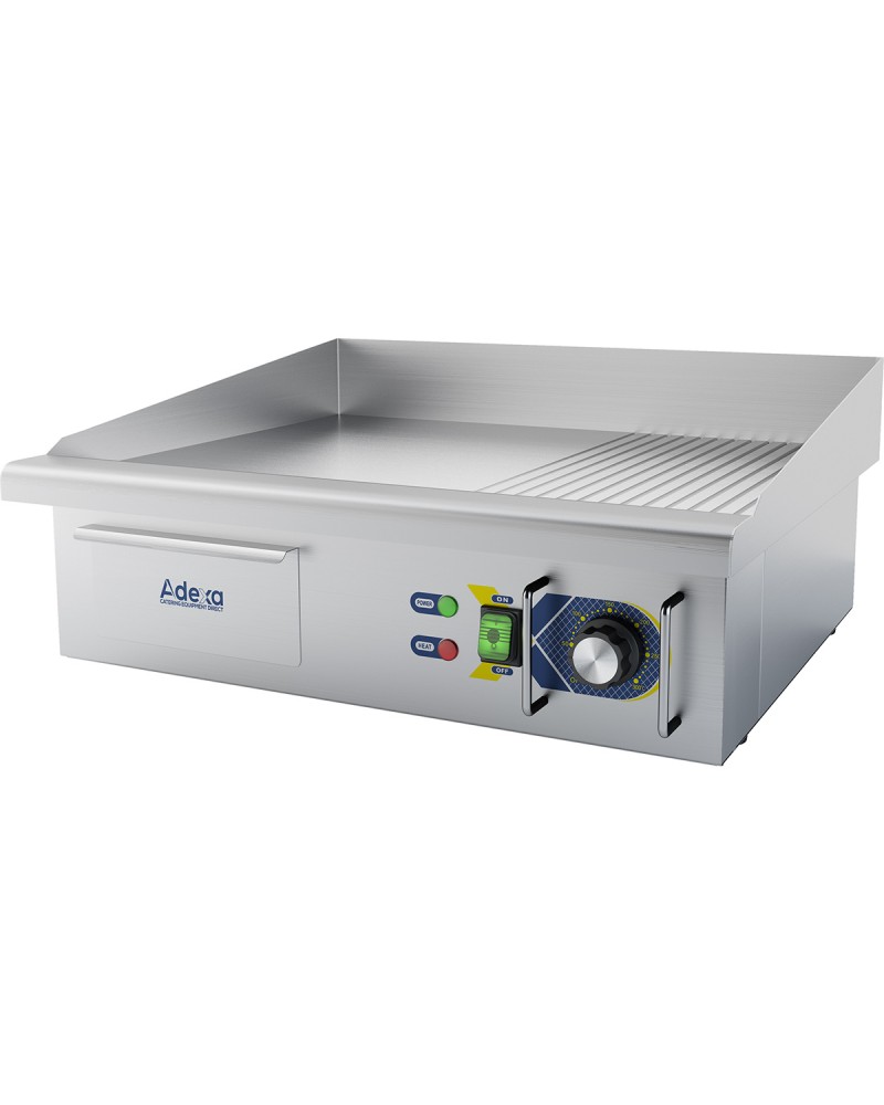 Commercial Griddle Smooth/Ribbed 560x500x240mm 3kW Electric | TurcoBazaar EG5482