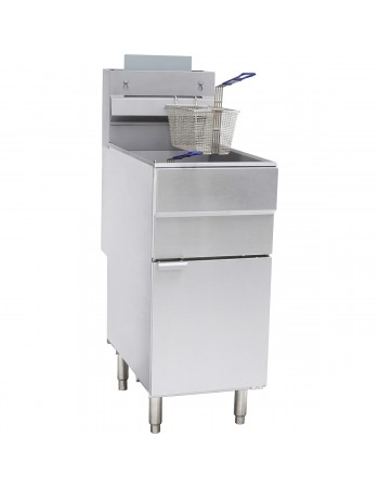 Twin Basket Professional Free standing Fryer Natural gas Single tank 25 litres 35kW | TurcoBazaar GF120 Twin Basket Professional Free standing Fryer Natural gas Single tank 25 litres 35kW | TurcoBazaar GF120
