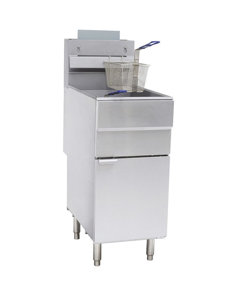 Twin Basket Professional Free standing Fryer Natural gas Single tank 25 litres 35kW | TurcoBazaar GF120 Twin Basket Professional Free standing Fryer Natural gas Single tank 25 litres 35kW | TurcoBazaar GF120