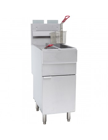 Professional Free standing Fryer Natural gas Twin tank 2x12 litres 35kW | TurcoBazaar GF120T