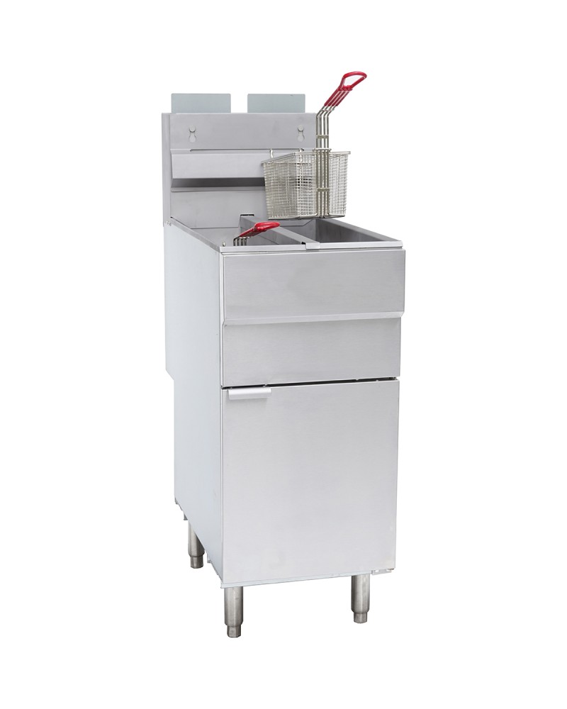 Professional Free standing Fryer Natural gas Twin tank 2x12 litres 35kW | TurcoBazaar GF120T Professional Free standing Fryer Natural gas Twin tank 2x12 litres 35kW | TurcoBazaar GF120T