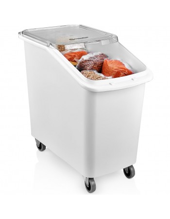 Mobile Ingredient Bin 100 litre Transparent lid | TurcoBazaar GIB01