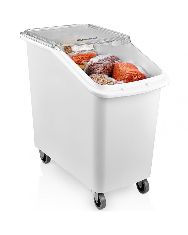 Mobile Ingredient Bin 100 litre Transparent lid | TurcoBazaar GIB01