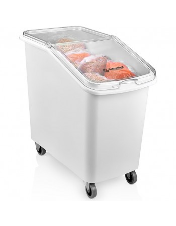 Mobile Ingredient Bin 100 litre Transparent lid | TurcoBazaar GIB01
