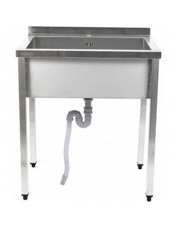 Commercial Pot Wash Sink Stainless steel 1 bowl Splashback 1000x700x900mm Square legs | TurcoBazaar PSA10070