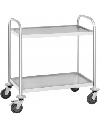 Commercial Serving/Service/Clearing Trolley Stainless steel 2 tier 710x410x810mm | TurcoBazaar RST2C
