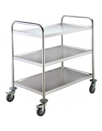 Commercial Serving/Service/Clearing Trolley Stainless steel 3 tier 810x460x900mm | TurcoBazaar RST3B Commercial Serving/Service/Clearing Trolley Stainless steel 3 tier 810x460x900mm | TurcoBazaar RST3B