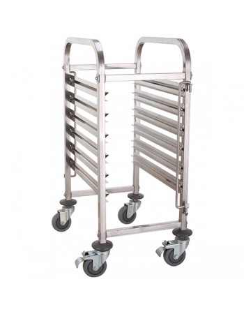 Rack/Tray/Pan Trolley Stainless steel Gastronorm GN1/1 6 tier | TurcoBazaar RT1106