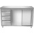 Commercial Worktop Floor Cupboard 3 drawers Left 2 sliding doors Stainless steel Width 1600mm Depth 700mm | TurcoBazaar THASR167L3