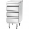 Commercial drawer cabinet Stainless steel 3 drawers Width 500mm Depth 700mm | TurcoBazaar THSS3R57