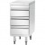 Commercial drawer cabinet Stainless steel 3 drawers Width 500mm Depth 700mm | TurcoBazaar THSS3R57